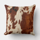 ウエスタンホワイトブラウンブラックコウィド クッション (正面)