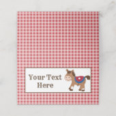 ウエスタンホースカウボーイパーティー座席表 プレイスカード (外部開封)