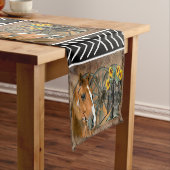 ウエスタンホースカウボーイブーツカウボーイハットワゴンホイール ショートテーブルランナー (インサイチュ)