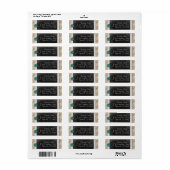 ウエスタンホースシューカントリー女性のカーボーイ差出人住所 ラベル (フルシート)