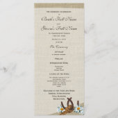 ウエスタンホースシューズとデイジー結婚式 プログラム (正面)