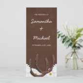 ウエスタンホースシューズとデイジー結婚式 プログラム (スタンド正面)