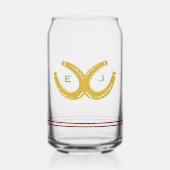 ウエスタンホースシューズ ガラス缶 (正面)