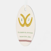 ウエスタンホースシューズ メタルオーナメント (正面左)