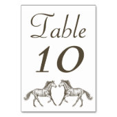 ウエスタンホースブラ結婚ウンの馬術国 テーブルナンバー (裏面)