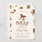 ウエスタンホースベビーシャワー招待状 招待状 (正面)