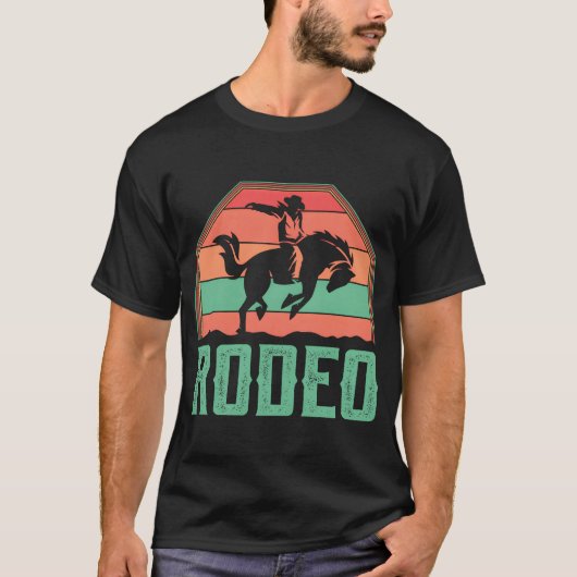 ウエスタンホースライディングロデオライダーカウボーイ友達 Tシャツ (正面)
