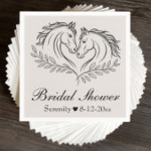 ウエスタンホース素朴カントリーブライダルシャワー スタンダードカクテルナプキン