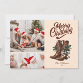 ウエスタンボウ&ブーツクリスマス 2 写真 シーズンカード (正面)