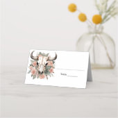 ウエスタンボホカウフローラスカルセージ結婚ズ プレイスカード (正面)