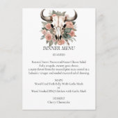 ウエスタンボホカウフローラスカルセージ結婚ズ メニュー (正面)