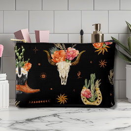 ウエスタンボホコスメティックバッグ アクセサリーポーチ