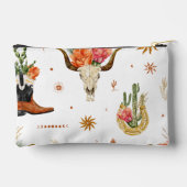 ウエスタンボホコスメティックバッグ アクセサリーポーチ (裏面)