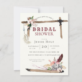 ウエスタンボホスタイル2ブライダルシャワー 招待状