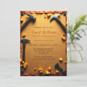 ウエスタンマイナーパーティー金ゴールドマイニング誕生日 招待状 (スタンド正面)