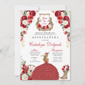 ウエスタンマリアチレッドローズチャロキンセアニラ 招待状 (正面)