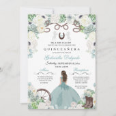 ウエスタンミントグリーンホースチャラキンセニェラ 招待状 (正面)