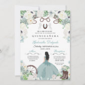 ウエスタンミントグリーンホースチャラキンセニェラ 招待状 (正面)