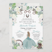 ウエスタンミントグリーンホースチャラキンセニェラ 招待状 (正面/裏面)