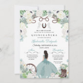 ウエスタンミントグリーンホースチャラキンセニェラ 招待状 (正面)