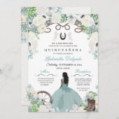 ウエスタンミントグリーンホースチャラキンセニェラ 招待状 (正面/裏面)