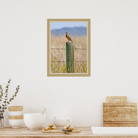 ウエスタンメドウラークのポスター ポスター (キッチン)