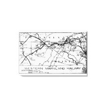ウエスタンメリーランド鉄道1920年の地図