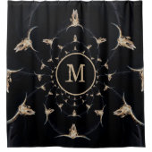 ウエスタンモノ素朴グラムカントリーブルスカル シャワーカーテン (正面)