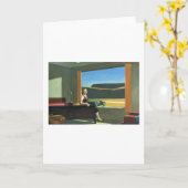 ウエスタンモーテル-エドワードホッパー カード (黄色い花)