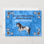 ウエスタンライディング誕生日招待状 招待状 (正面)