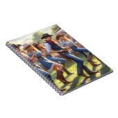 ウエスタンラインダンス女性のカーボーイ ノートブック (右側)