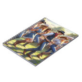 ウエスタンラインダンス女性のカーボーイ ノートブック (左側)