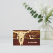 ウエスタンラストブラウンブ素朴ルカウスカルバーン 名刺 (スタンド正面)