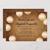 ウエスタンランタンブライダルシャワー招待状 招待状 (正面/裏面)