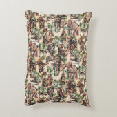 ウエスタンランチまたはカントリーファームシーン アクセントクッション (裏面(縦))