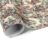 ウエスタンランチまたはカントリーファームシーン ラッピングペーパー (ロールコーナー)