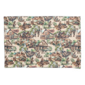 ウエスタンランチまたはカントリーファームシーン 枕カバー (正面左)