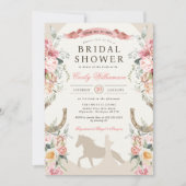 ウエスタンランチピンクフローラカントリーブライダルシャワー 招待状 (正面)