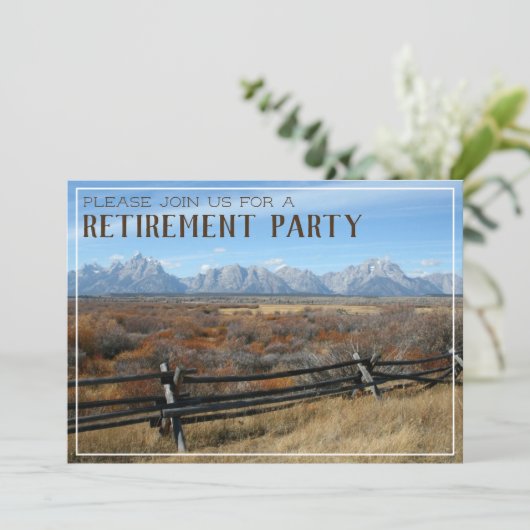 ウエスタンランチリタイアメントパーティの招待状 招待状 (スタンド正面)