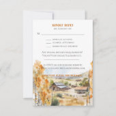 ウエスタンランチ招待状RSVPカード (正面)