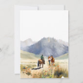 ウエスタンランチ結婚式招待状 招待状 (裏面)