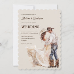 ウエスタンランチ ウェディング インビテーション
