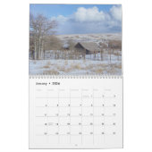 ウエスタンランド&スカイ風光明媚 カレンダー (1月 2026)