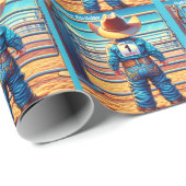 ウエスタンリトルカウボーイファースト誕生日ロデオカスタム ラッピングペーパー (ロールコーナー)