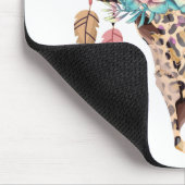 ウエスタンレオパード印刷フローラブル マウスパッド (コーナー)