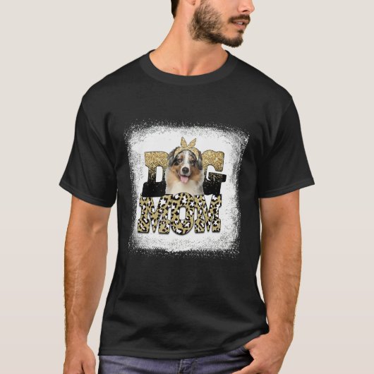 ウエスタンレオパードAustralian羊飼いママ母D Tシャツ (正面)