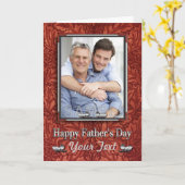 ウエスタンレザーシルバーファーズデイカスタム写真 カード (黄色い花)