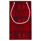 ウエスタンレッドカウボーイブーツプリント抱き枕 スモールペーパーバッグ (裏面)