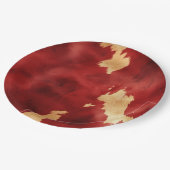 ウエスタンレッドクリームコウィド動物 ペーパープレート (アングル)