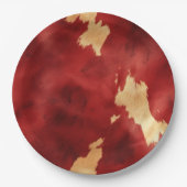 ウエスタンレッドクリームコウィド動物 ペーパープレート (正面)